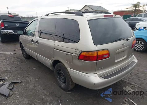 2000 Toyota Sienna Xle z USA, uszkodzony, nr VIN 4T3ZF13C2YU266466